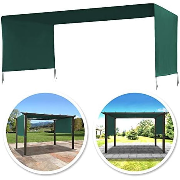 17x 6.7 Ft Universal Replacement Canopy for Pergola Structure Outdoor (Canopy Only) (Green)$$Garden &