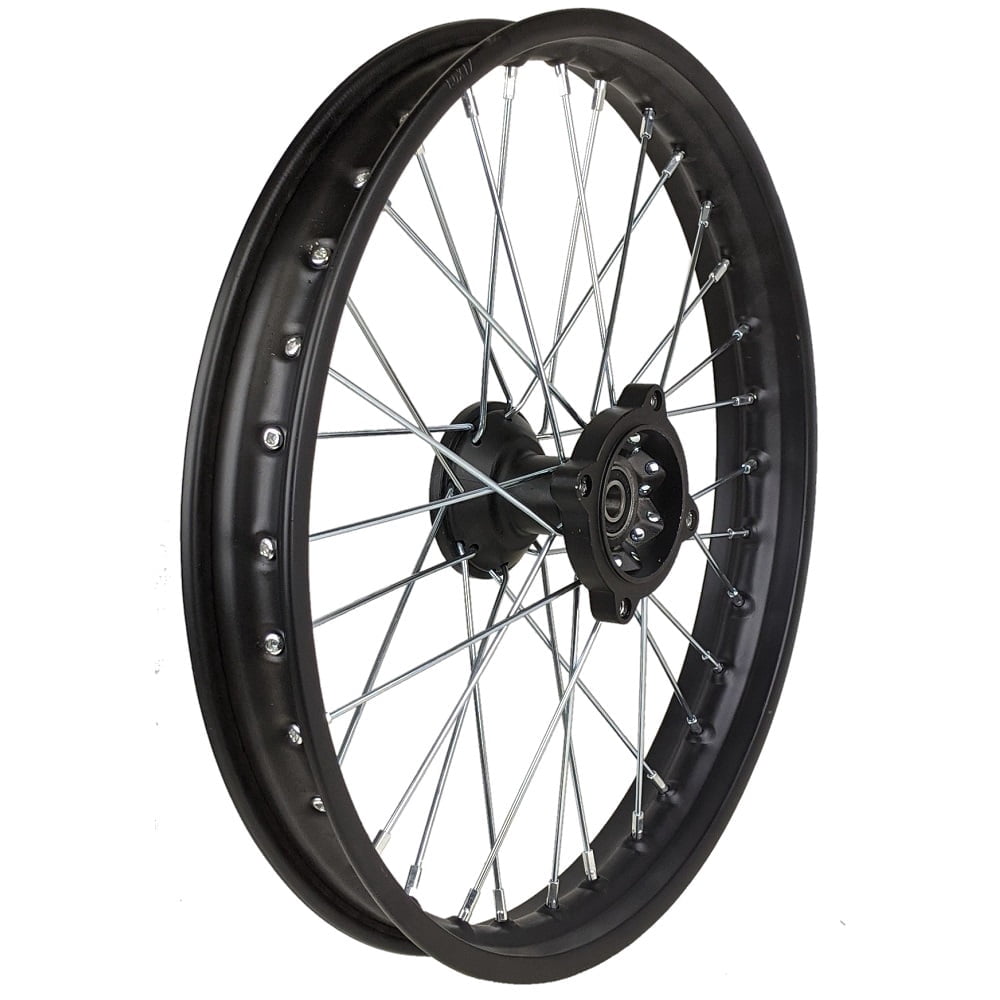 Red Cap Electronics, Front Dirt Bike Wheel Rim, 17x1.6, Black - Walmart.com