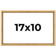 thumbnail image 1 of 17x10 Frame Beaded Gold Solid Wood Picture Frame | 0.75 Inches Moulding Width | Liscio Oro, 1 of 8