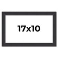 thumbnail image 1 of 17x10 Frame Black Real Wood Picture Frame Width 1.25 Inches | Interior Frame Depth 0.5 Inches |, 1 of 8
