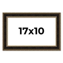 17x10 Frame Gold Antique Vintage Sold Wood Picture Frame | 1.75 Inch Moulding Width | Interior