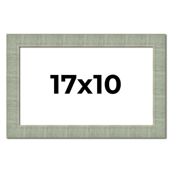 17x10 Frame Green Desert Pear Solid Wood Picture Frame | 1.625 Inch Moulding Width | Interior Frame