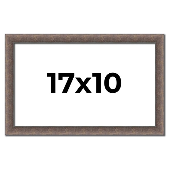 17x10 Frame Silver Real Wood Picture Frame Width 1.25 Inches | Interior Frame Depth 0.5 Inches |