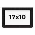thumbnail image 1 of 17x10 Shadow Box Black Solid Wood Display Picture Frame | 1 Inch Rabbet Depth | | 1.375 Inch, 1 of 4