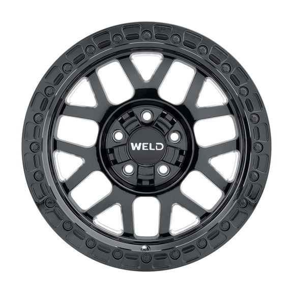 17x10 WELD Off-Road W105 Cinch Black Milled Black Ring Wheel 6x135/6x5.5 (-25mm)