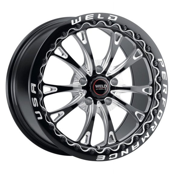 Weld Belmont Drag Beadlock Wheels 17x10 Gloss Black