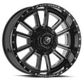 thumbnail image 1 of 17x10 XF Off-Road XF-225 Gloss Black & Milled Wheel 5x4.5/5x5 (-12mm), 1 of 2