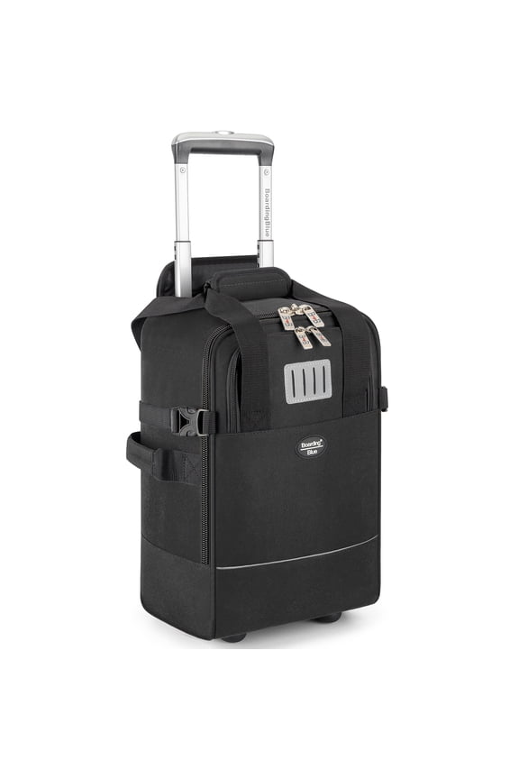 17x10x9 Inches United Airlines Rolling Personal Item Under Seat Travel Bag Suitable For Major Airlines, Rolling Travel Bag Design  (Black)