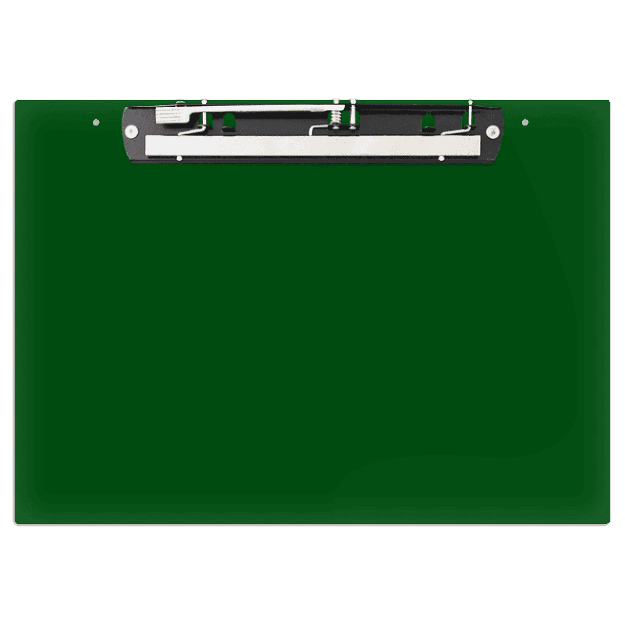 17x11 Clipboard Acrylic Panel Featuring an 11" Hinge Clip Green