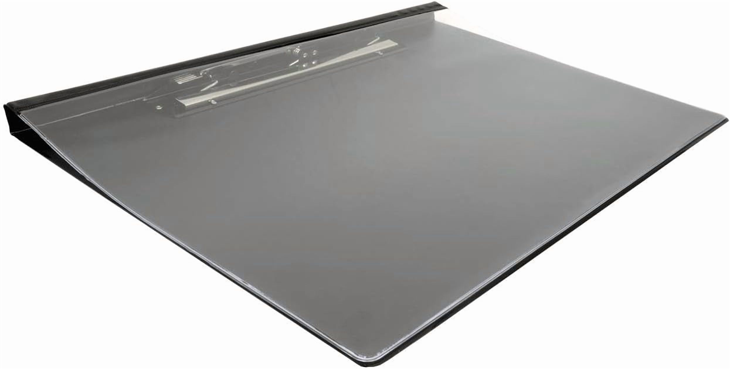 17x11 Clipboard Vinyl Fold-Over Panel Featuring an 11" Hinge Clip Black