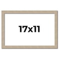 thumbnail image 1 of 17x11 Frame Grey Solid Wood Picture Frame Width 1 Inches | Interior Frame Depth 0.5 Inches |, 1 of 8