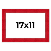 17x11 Frame Red Burl Solid Wood Picture Frame Width 1.75 Inches | Interior Frame Depth 0.5 Inches |