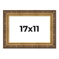 thumbnail image 1 of 17x11 Frame Vintage Gold Solid Wood Picture Frame | 2.5 Inch Moulding Width | Ornate Bronze Museo, 1 of 8