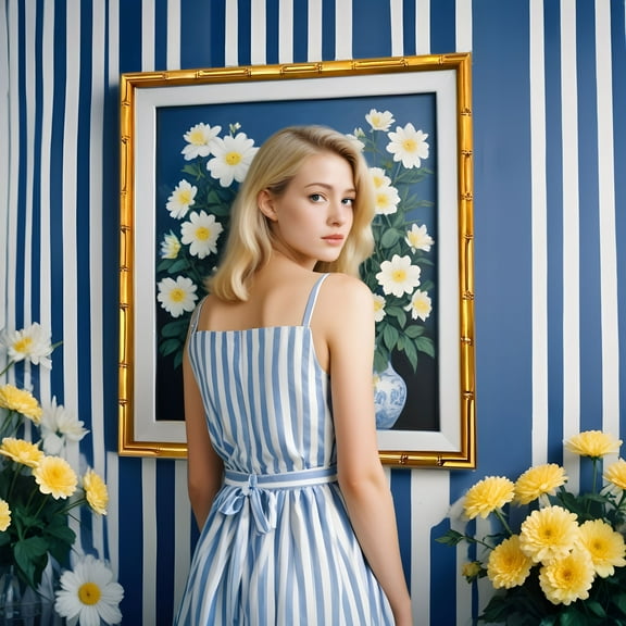 17x11 Gold Thin Bamboo Picture Frame - UV Acrylic, Foam Board Backing, Hanging Hardware