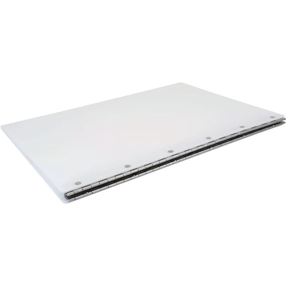 17x11 Screw Post Binder Acrylic Panel with Fixed Posts White