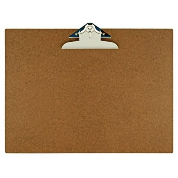 Professional Hardboard Clipboard - 17" x 11" Paper Holder, High-Capacity Jumbo Clip, Moisture Resistant, Smooth on Both Sides, Rounded Edges, Made in USA