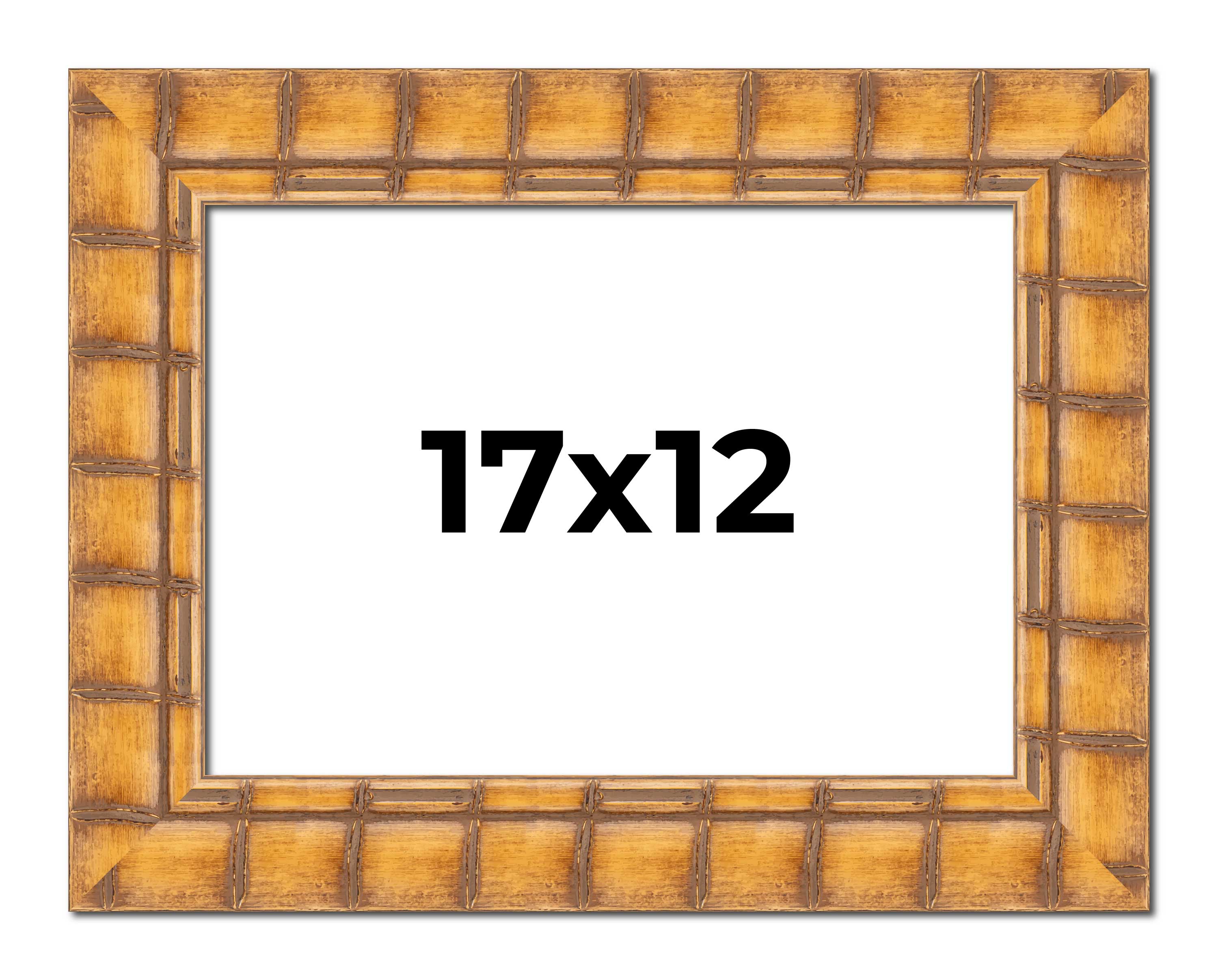 17x12 Frame Beige Real Wood Picture Frame Width 3 inches | Interior ...