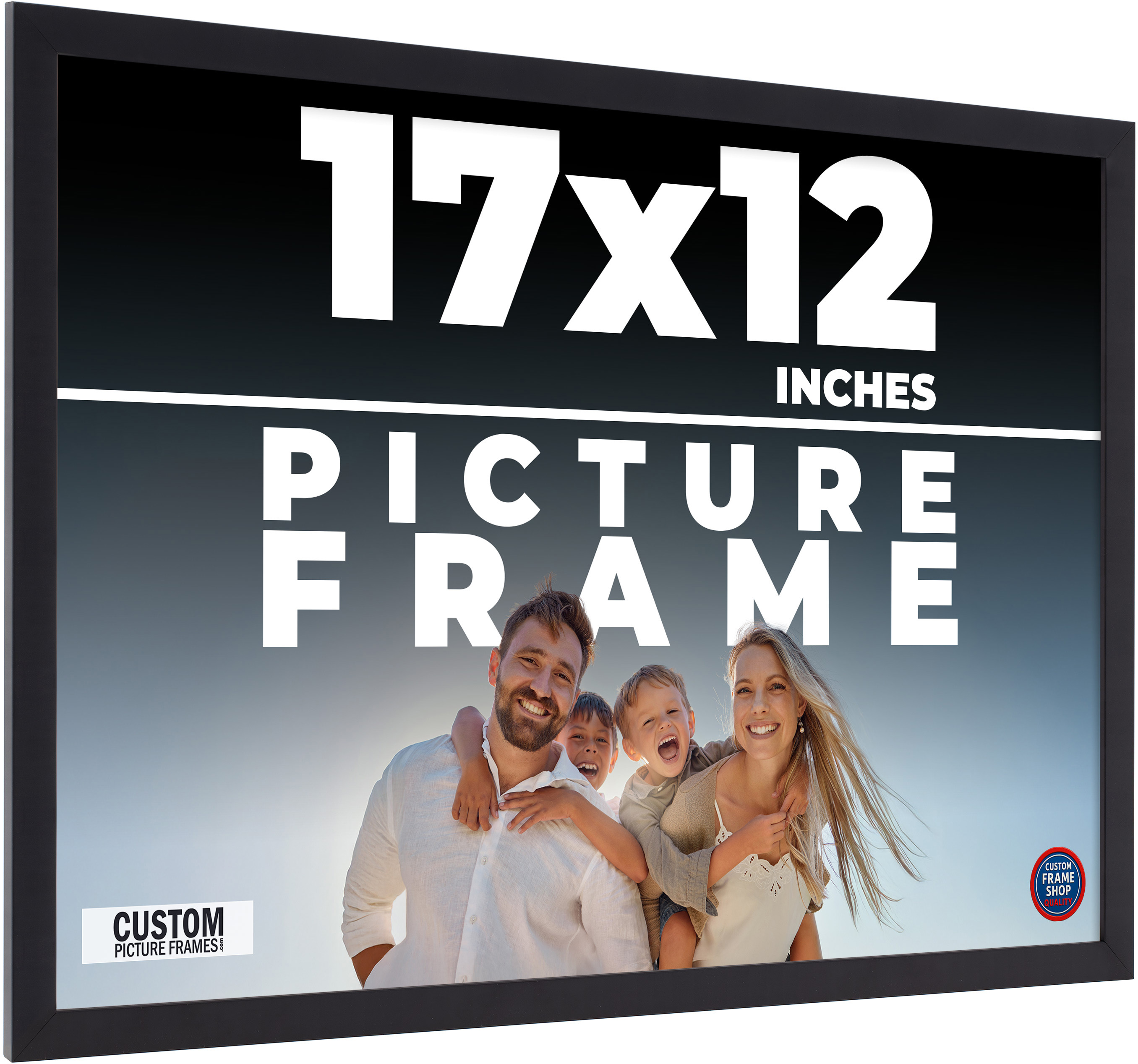 17x12 Frame Black Real Wood Picture Frame Width 0.75 inches | Interior ...