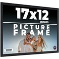 thumbnail image 1 of 17x12 Frame Black Real Wood Picture Frame Width 0.75 inches | Interior Frame Depth 0.5 inches |, 1 of 8