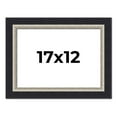 thumbnail image 1 of 17x12 Frame Black Real Wood Picture Frame Width 2.25 Inches | Interior Frame Depth 0.5 Inches |, 1 of 8