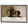 thumbnail image 1 of 17x12 Frame Blue Kingsley Pewter Solid Wood Picture Frame Width 0.75 Inches |Interior Depth 0.5, 1 of 8