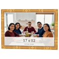 thumbnail image 1 of 17x12 Frame Gold Bamboo Solid Wood Picture Frame | 1 Inch Moulding Width | Interior Frame Depth, 1 of 8