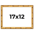 thumbnail image 1 of 17x12 Frame Gold Bamboo Solid Wood Picture Frame | 1 Inch Moulding Width | Interior Frame Depth, 1 of 8
