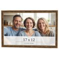thumbnail image 1 of 17x12 Frame Gold Kingsley Distressed Solid Wood Picture Frame Width 0.75 Inches | Interior Frame, 1 of 8