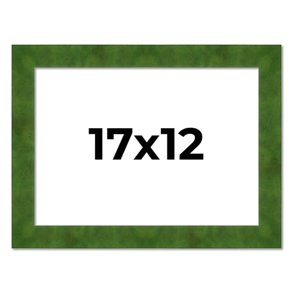 17x12 Frame Green Burl Solid Wood Picture Frame | 1.75 Inches Moulding Width | Interior Frame Depth