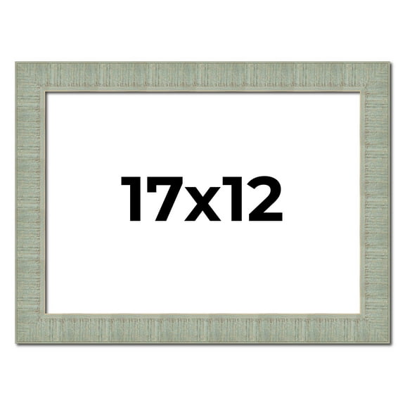 17x12 Frame Green Desert Pear Solid Wood Picture Frame | 1.625 Inch Moulding Width | Interior Frame