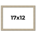 thumbnail image 1 of 17x12 Frame Grey Solid Wood Picture Frame Width 1 Inches | Interior Frame Depth 0.5 Inches |, 1 of 8