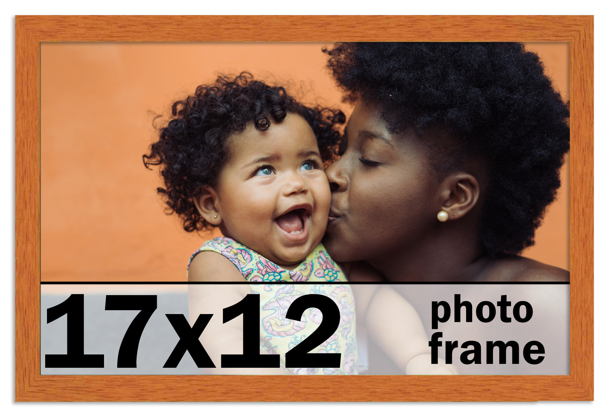 17x12 Frame Honey Pecan Brown Picture Frame - Modern Photo Frame ...