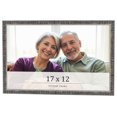 thumbnail image 1 of 17x12 Frame Silver Grey Distressed Solid Wood Picture Frame | 0.75 Inch Moulding Width | Interior, 1 of 8
