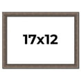 thumbnail image 1 of 17x12 Frame Silver Real Wood Picture Frame Width 1.25 Inches | Interior Frame Depth 0.5 Inches |, 1 of 8