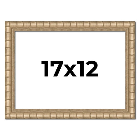17x12 Frame Silver Real Wood Picture Frame Width 1.5 inches | Interior Frame Depth 0.5 inches |