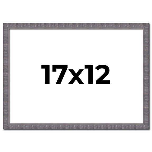 17x12 Frame Slate Blue Distressed Rustic Solid Wood Picture Frame | 0.75 Inch Moulding Width |