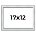 thumbnail image 1 of 17x12 Frame Sterling Silver Solid Wood Picture Frame | 1.25 Inch Moulding Width | 0.75 Inch, 1 of 8