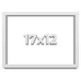 thumbnail image 1 of 17x12 Shadow Box Frame White | 2 Inches Deep Real Wood Contemporary Shadowbox Display Frame | UV, 1 of 8