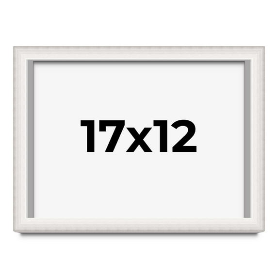 17x12 Shadow Box Silver Brushed Striped Display Frame | 1.625 Inches Deep | 1 Inch Moulding Width |