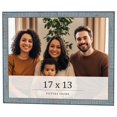 thumbnail image 1 of 17x13 Frame Blue Scuffed Farm Board Solid Wood Picture Frame Width 0.75 Inches | Interior Depth 0.5, 1 of 8