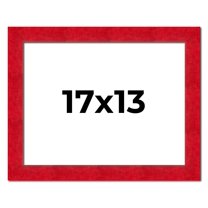 17x13 Frame Red Burl Solid Wood Picture Frame Width 1.75 Inches | Interior Frame Depth 0.5 Inches |