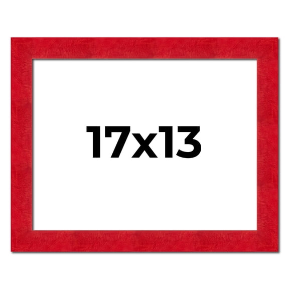 17x13 Frame Red Burl Solid Wood Picture Frame Width 1.75 Inches | Interior Frame Depth 0.5 Inches |