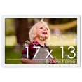 thumbnail image 1 of 17x13 Frame White Wood Picture Frame - UV Acrylic, Foam Board Backing, & Hanging Hardware Included!, 1 of 9