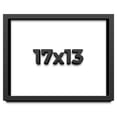 thumbnail image 1 of 17x13 Shadow Box Frame Black | 1 inches Deep Real Wood Contemporary Shadowbox Display Frame | UV, 1 of 8