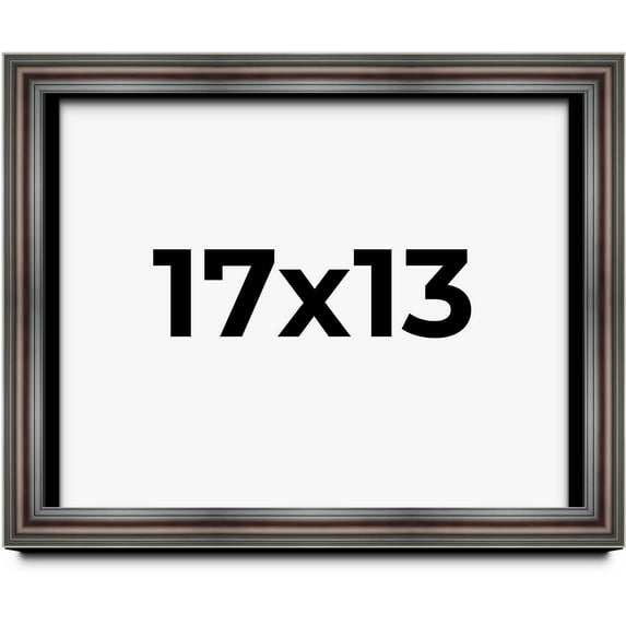 17x13 Shadow Box Frame Brown Cherry | 2.625 Inches Deep Pine Wood Traditional Shadowbox Display