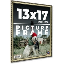 17x13 Silver Wood Picture Frame - UV Acrylic, Foam Board Backing, Hanging Hardware