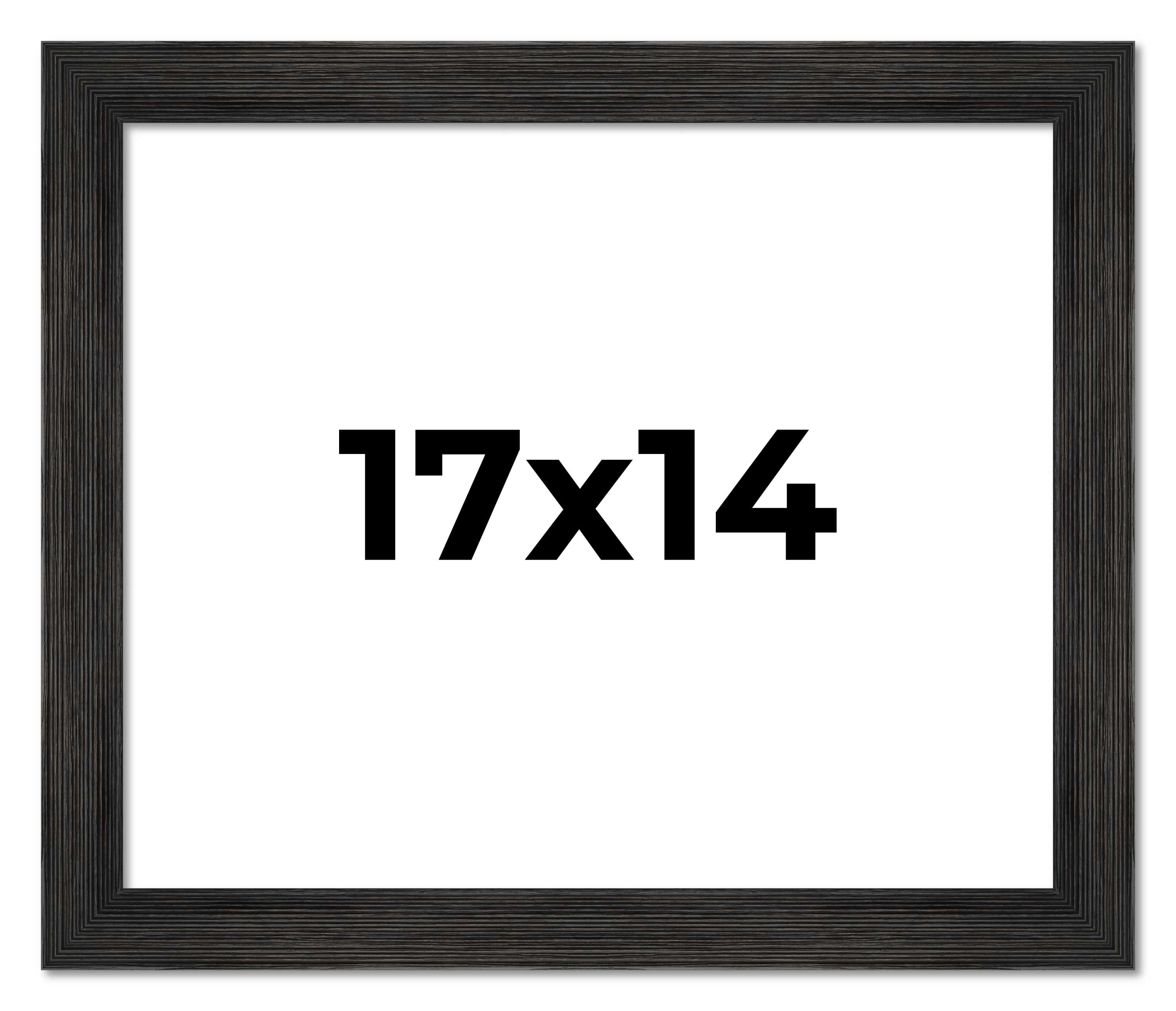 17x14 Frame Black Rustic Barnwood Solid Wood Picture Frame | 1.5 Inch ...