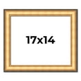 thumbnail image 1 of 17x14 Frame Gold Plein Aire Solid Wood Picture Frame Width 2 Inches | Interior Frame Depth 0.5, 1 of 8
