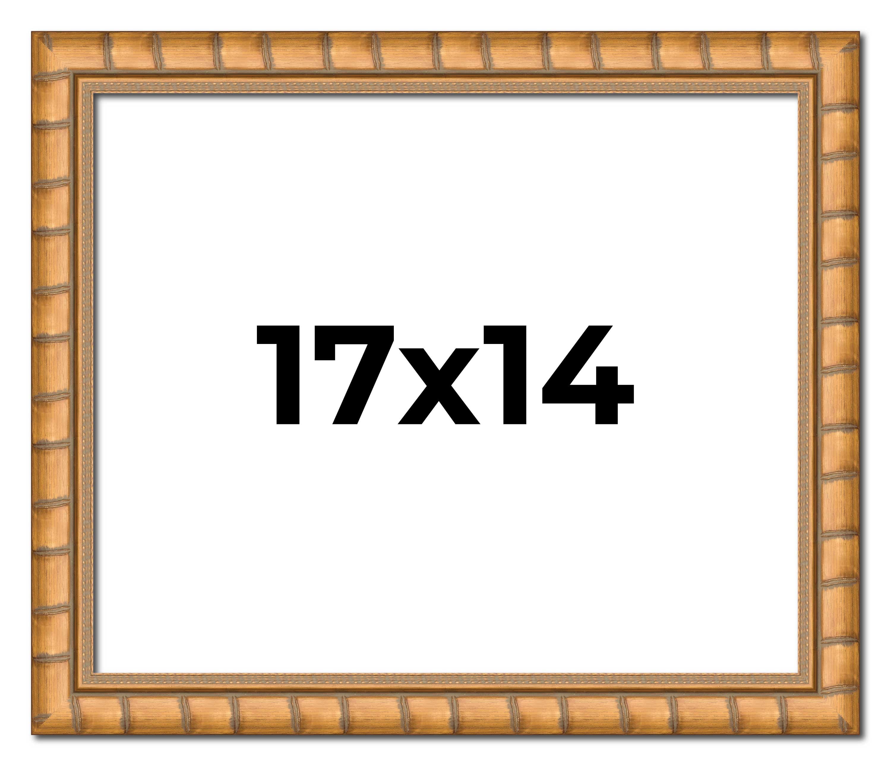 17x14 Frame Gold Real Wood Picture Frame Width 1.5 inches | Interior ...