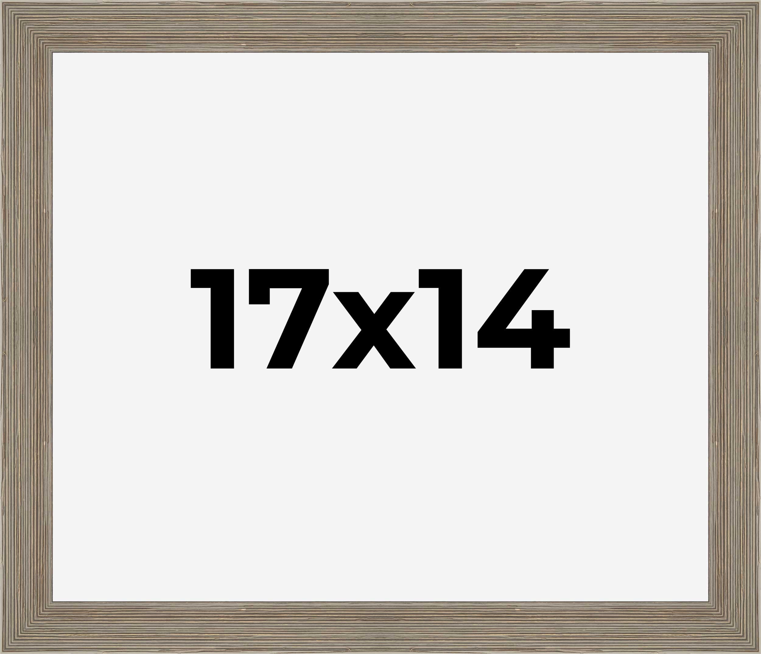 17x14 Frame Gray Barnwood Rustic Solid Wood Picture Frame | 1.5 Inch ...